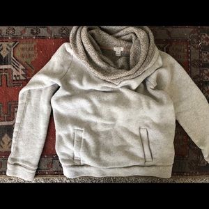 jcrew cream cowl neck sweater medium